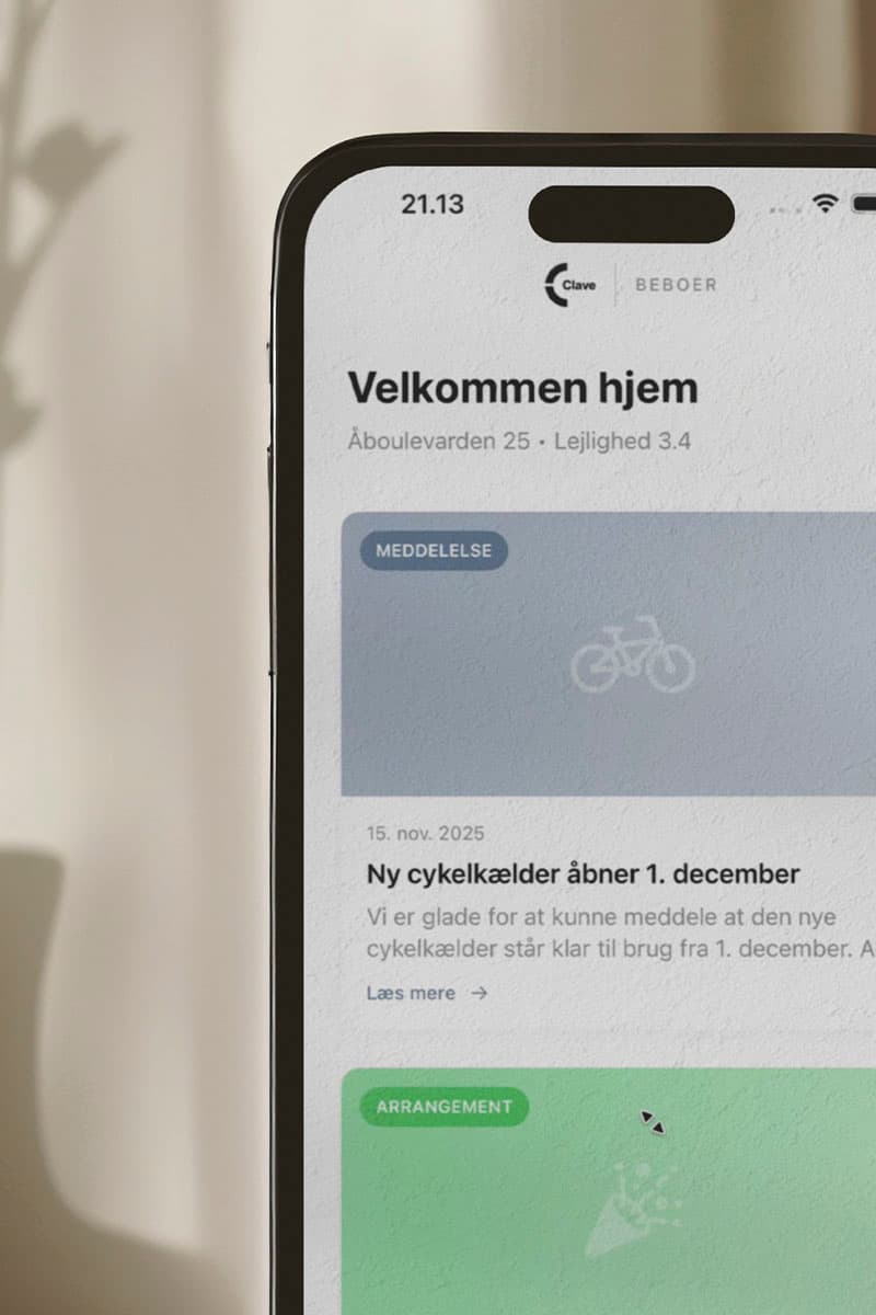 Beboer App på iPhone
